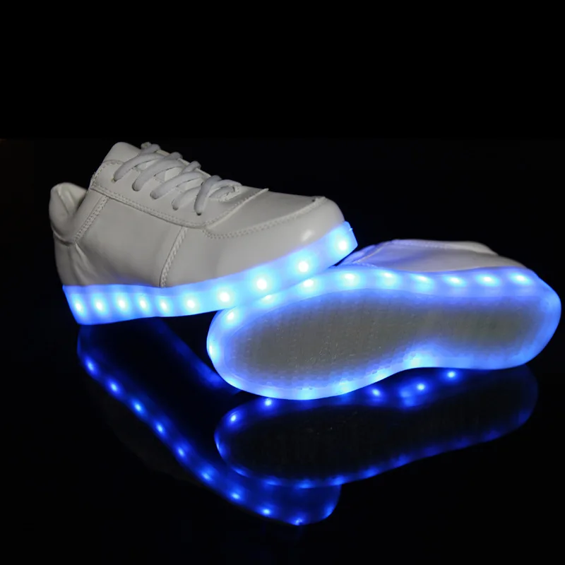 Размеры; большие размеры 30-45, детская обувь с подсветкой; Светящиеся кроссовки с светильник детская USB зарядка светящиеся кроссовки со светодиодной подсветкой светильник со шнуровкой обувь унисекс