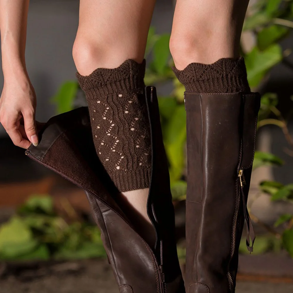 Женские повседневные короткие полые носки гетры модные трикотажные носки аксессуары SCKMX0018