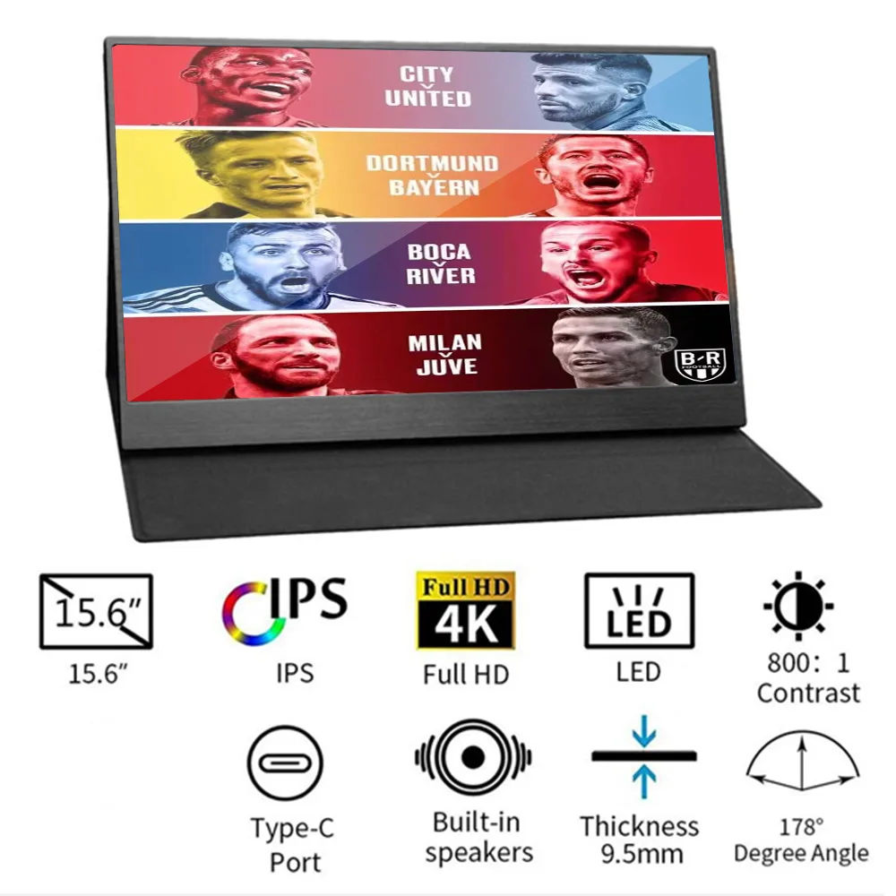 Ceny 15.6 cala 4 K 3 K 2 K 1080 P HDR HD ekran dotykowy przenośny telefon C Monitor HDMI dla Gamin Switch XBOX PS4 Laptop Desktop