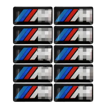 

10PCS M Stickers on Cars For BMW 1 3 5 7 Series GT X1 X3 X5 X6 M1 M2 M3 M4 M5 M6 For Key Car Wheels Car Decoration Accessories