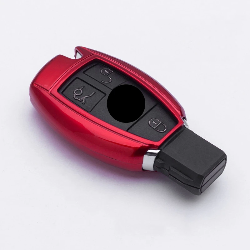 

Key case for car For Mercedes-Benz C-Class W204 GLC 260 C200 The CIA GLA W205 W212 C S E class key cover keychain keyring new