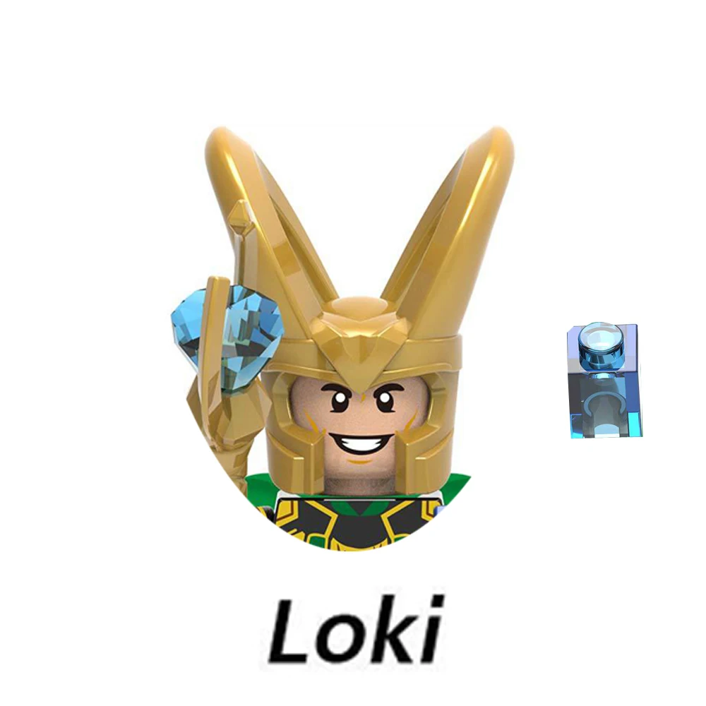 Superhero Building blocks Loki Sylvie Iron Man Spiderman Hulk Thor Captain America Venom Groot Thanos Vision Falcon Deadpool Toy