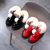 Winter Boots for Toddler Girl Leather Shoes Fashion Sequins Pearl Plush Warm Girls Ankle Boots Baby Girl Shoes SP094 ► Photo 1/6