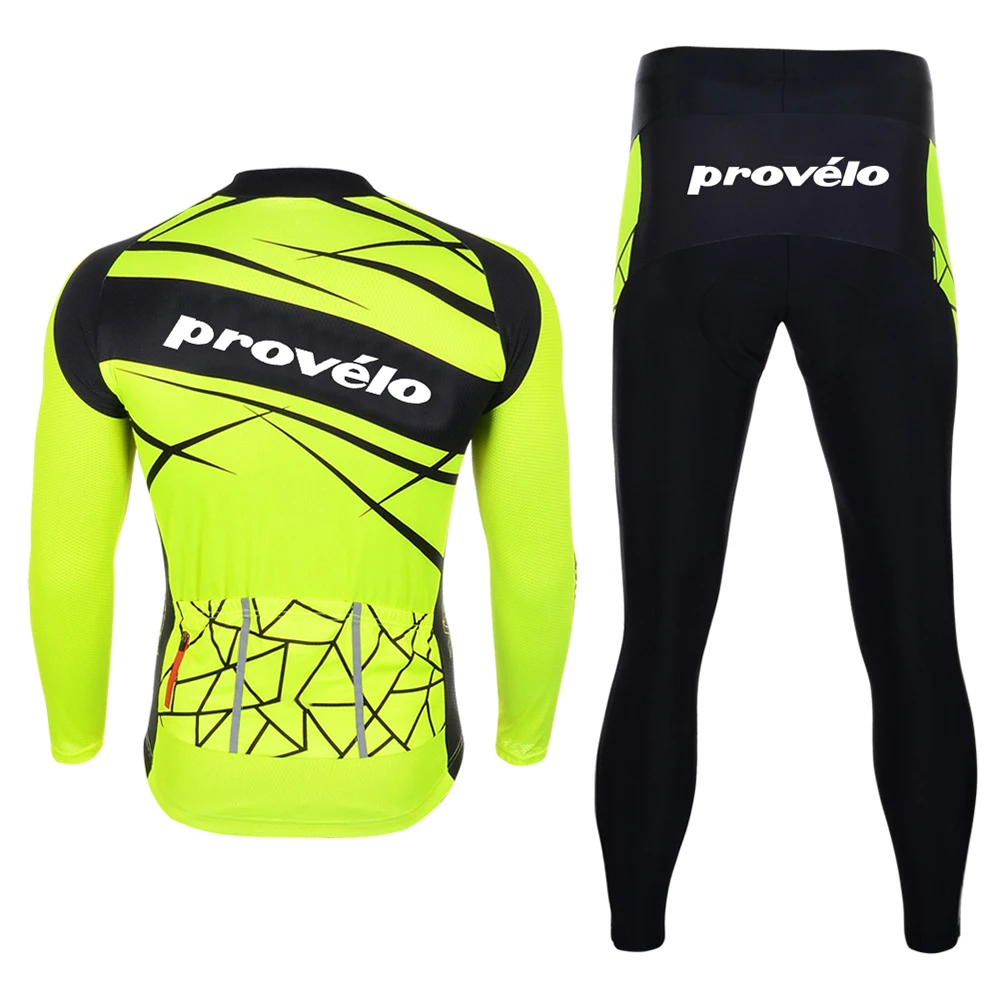 Winter Thermal Fleece Men's Cycling Jersey Set Mountain Bike Bicycle Uniform Long Sleeve Cycling Clothing Road Bicycle Warm Sets