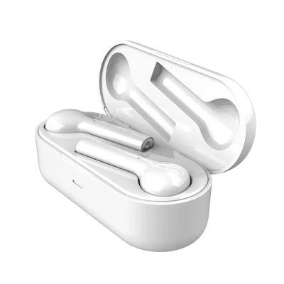 JS18 TWS Bluetooth Беспроводные наушники с сенсорным управлением Freebud спортивная Гарнитура, ecouteur sans fil bluetooth для huawei xiaomi - Цвет: Белый