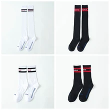 Женские чулки, модные хлопковые чулки с буквами, женские уличные фото