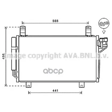 Радиатор Кондиционера Mazda Cx-5 2.0/2.2 D 11- Ava арт. MZ5264D