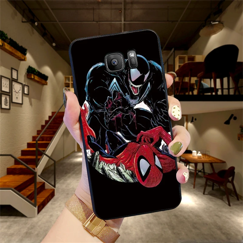 Мягкий силиконовый чехол для телефона samsung S6 S7 край S8 S9 S10 PLUS NOTE 8 9 M10 20 30 задняя