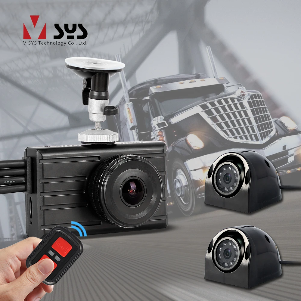 SYS 3CH 1080P грузовик видеорегистратор Даш Cam Автомобильная 3 0 ''для контроля