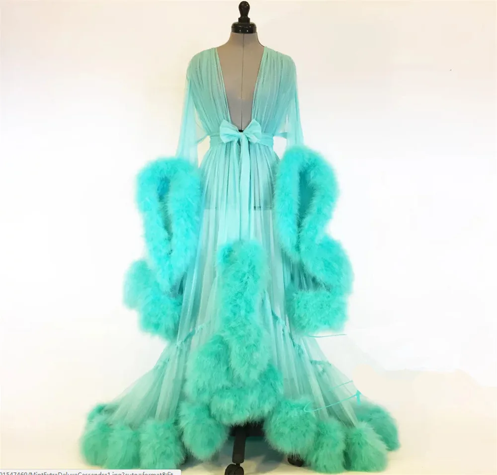 Women-s-Medieval-Vintage-Semitransparent-Bridal-Gowns-Feather-Wedding-Robe-Tulle-Fantasy-Furry-Edge-Fairy-Outwear (4)_