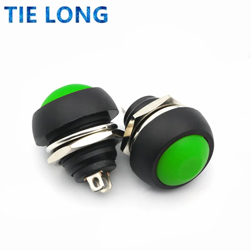 12mm Waterproof Momentary ON/OFF Push Button Mini Round Switch 1A 250V power switch tactile push button switch
