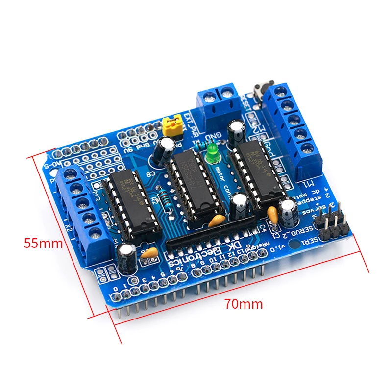 L293D щит управления двигателем Плата расширения привода двигателя для Arduino Щит