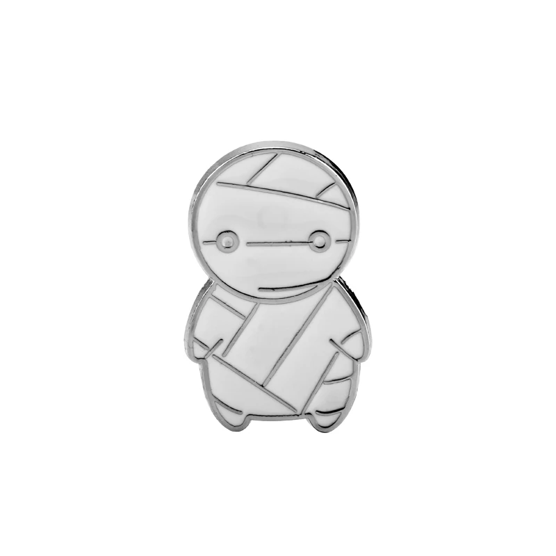 

White Mummy Charm Brooch Cosplay Lapel Pin Backpack Hat Brooch Metal Badge Pin