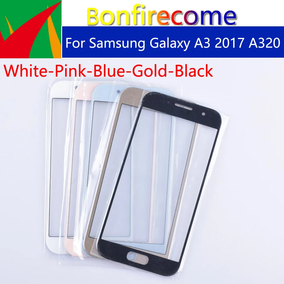 10 шт./партия сенсорный экран A320 для Samsung Galaxy A3 2017 A320F внешнее стекло | Мобильные