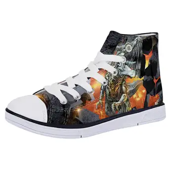 

Aulaygo Cool Cartoon 3D creative Print Kids Sneakers Light Canvas Shoes for Boys Girls Breathable Children Flat Lace Up Shoes