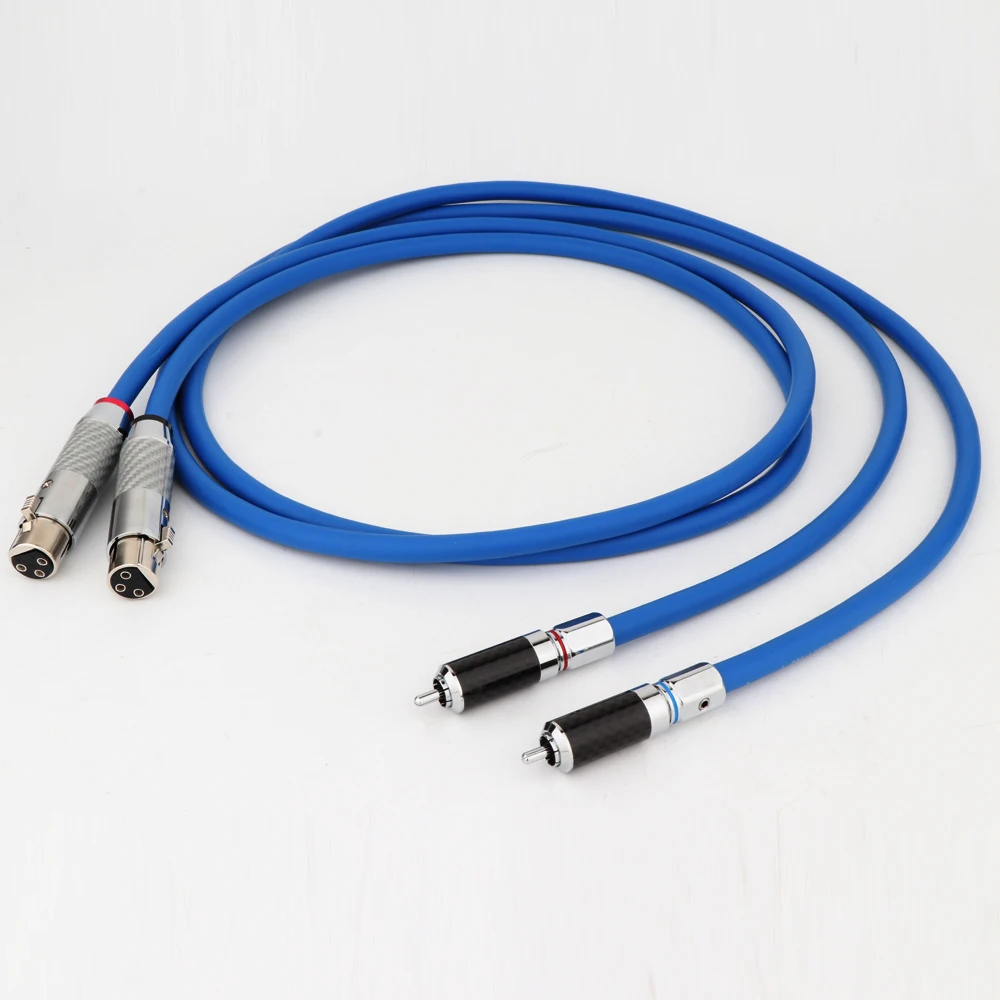 Preffair X416 Clear Light XLR auf RCA symmetrisches Kabel 3Pin XLR Stecker Verstärker CD DVD Player Interconnect Audiokabel – Detail 8