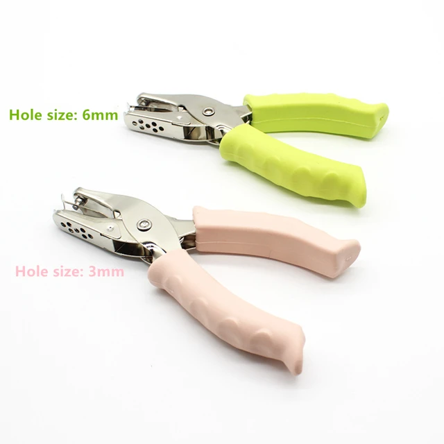 6mm/3mm Hole Puncher Leather Handle Metal Hand-Held Hole Punch