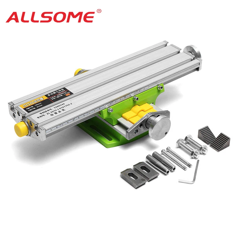 

ALLSOEM Multifunctional Worktable Milling Machine Compound Drilling Slide Table for Bench Drill