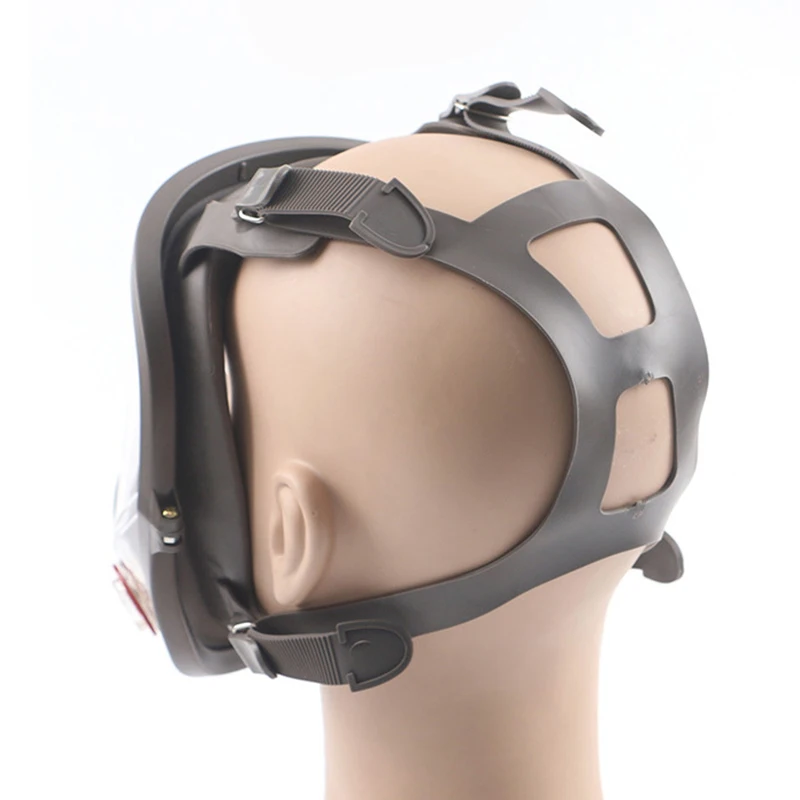 

Gray 6800+6001 7pcs/Set Respirator Fully Facepiece For Spray Painting Gas Mask