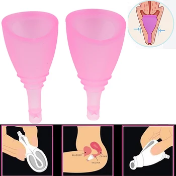 

Nontoxic Feminine Hygiene Menstrual Cup Medical Grade Leakproof Silicone Reusable Cup For Female Menstrual Period New