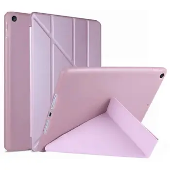 

New Case For iPad 9.7 2017 2018 6th Air 3 2 1 Pro 9.7`10.5 mini 12345 10.2 TPU soft shell Smart sleep wake up PU Leather Cover
