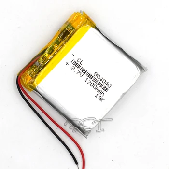 

1200mAH 804040 Polymer Rechargeable Lithium 3.7V Li-ion Liion Battery For GPS Cell Phone Speaker MP3 MP4 Navigater Camera
