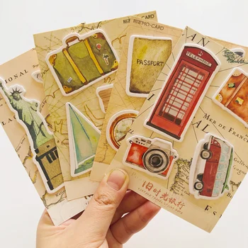 

1X Vintage Travel London New York Memo Pad Plan Message Sticky Notes