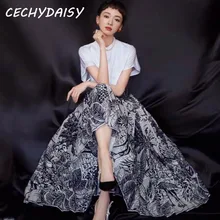 Плиссированная юбка миди с высокой талией на весну и лето, винтажная длинная юбка для женщин, высококачественная одежда в европейском стиле, jupe femme mujer