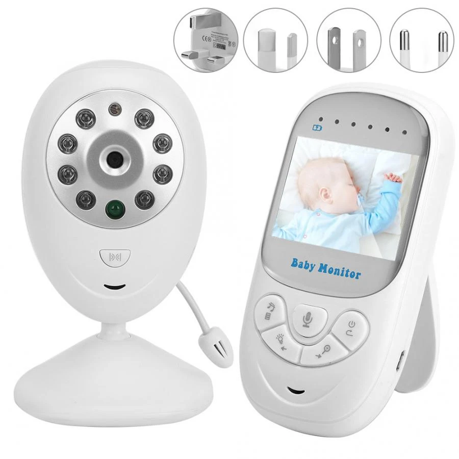 2 4in Moniteur Bebe Sans Fil 2 Voies Interphone Vision Nocturne Detecteur De Temperature 100 240v Haute Qualite Aliexpress