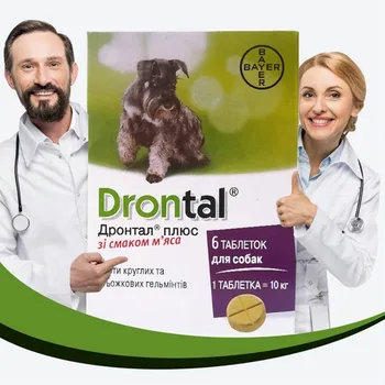 

Drontal Plus Allwormer for All Size Dogs and Puppies - Dog Worming Puppy Wormer