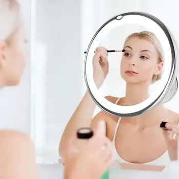 

Led makeup mirror lighted Makeup mirror light magnifying mirrors 10X make up mirror vanity mirrors cosmetic miroir with LED Tool