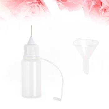 

10Pcs 30ml Needle Plastic Dropper Bottles Tip Glue Bottles with 10 Funnels for Liquids
