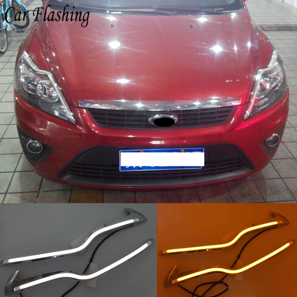 1pair For Ford Focus 2 Mk2 2009 2010 2011 Led Car Headlight