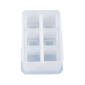 

DIY Crafts Crystal Epoxy Resin Mold Lipstick Storage Box Casting Silicone Mould