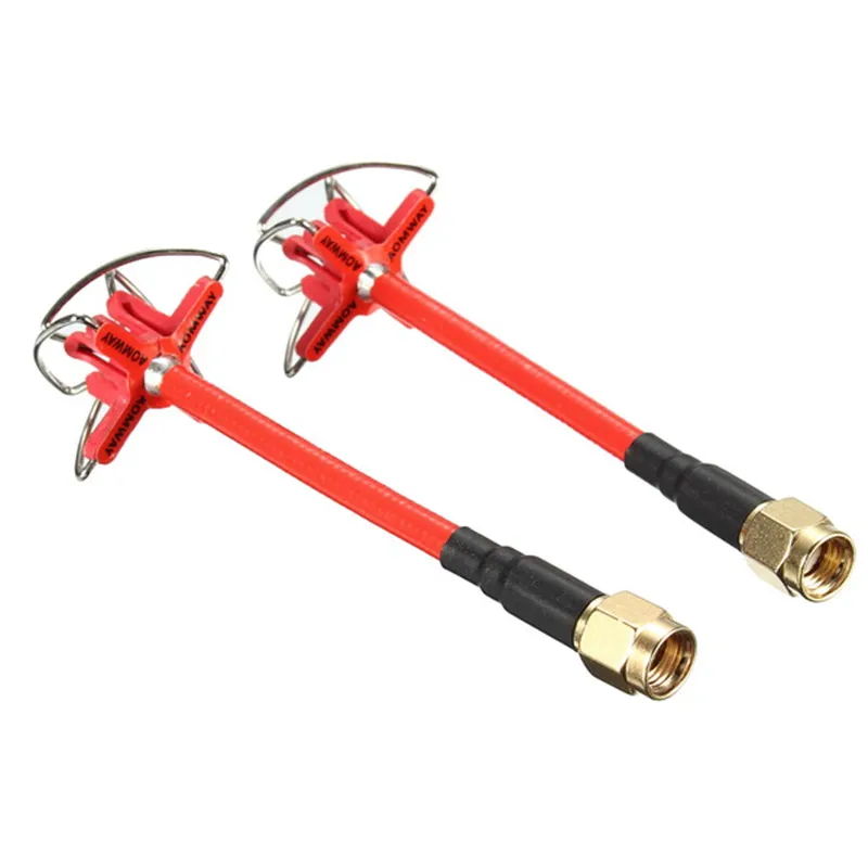 

Red/Blue Aomway 5.8GHz FPV 4 Leaf Clover AV Transmission RHCP Antenna SMA / RP-SMA