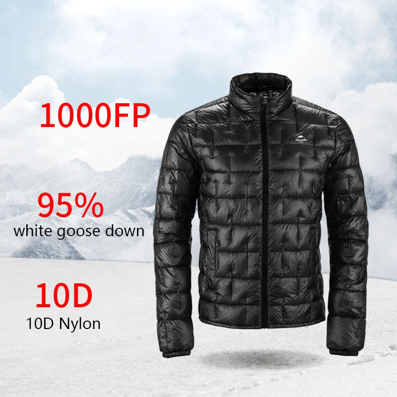Naturehike куртка-пуховик из белого гусиного пуха, Ультралегкая дышащая теплая зимняя куртка, ткань для кемпинга, альпинизма, пешего туризма