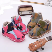 Новые зимние теплые уличные детские ботинки для девочек и мальчиков водонепроницаемые Нескользящие Детские Плюшевые ботинки Детская Хлопковая обувь