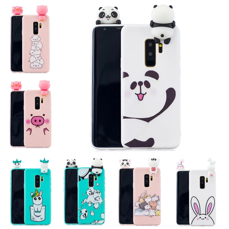 3D мягкий чехол с мультяшным рисунком для Samasung S8 S9 S10 Plus S7 A10 A20 A20E A30 A50 A70 A10S A20S A30S A50S J3