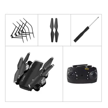 

HJ28 Foldable RC Drone 4 Channels Wifi 2MP/5MP FPV Camera Drone Altitude Hold Gesture Photo/Video RC Quadcopter Helicopter Model