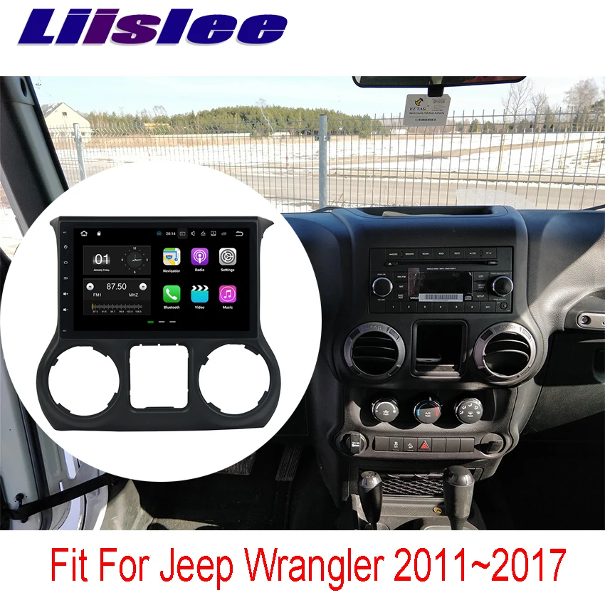 Liislee 2 din для Jeep Wrangler 2011 ~ 2017 Автомобильный навигатор GPS Android видео HD сенсорный экран