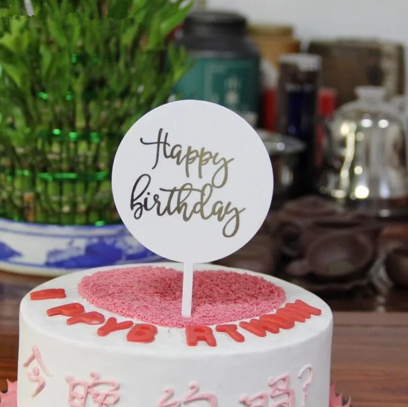 Лидер продаж украшение для торта на день рождения акриловый Топпер Детские торты