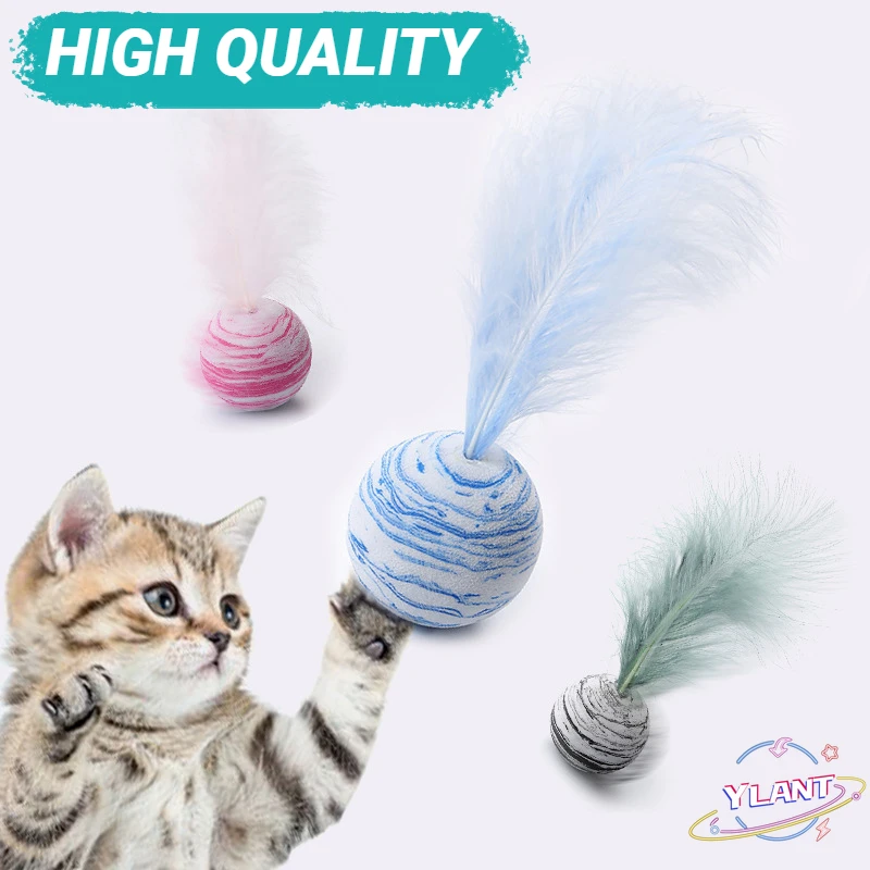 PROD 1005003038995698 Star Balls Plus Feather High Quality EVA Material
Light Foam Ball Throwing Funny Interactive Plush Toy 1/3Pcs Delicate
Cat Toy