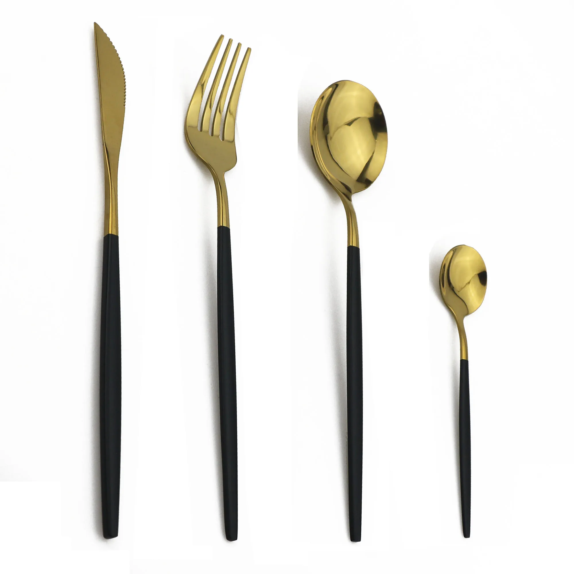 Cutlery Set Stainless Steel Dinnerware 16/24Pcs Kitchen Tableware Knife Fork Spoon Flatware