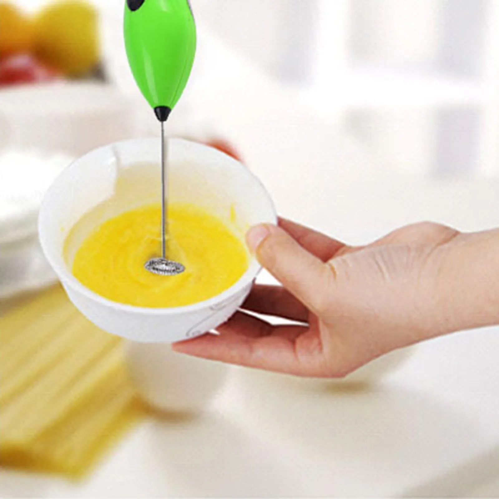 Milk Frother Handheld Electric Coffee Beverage Mixer Stainless Steel Foam Egg Beater Whisk Turning Stirrer Kitchen Tools | Дом и сад