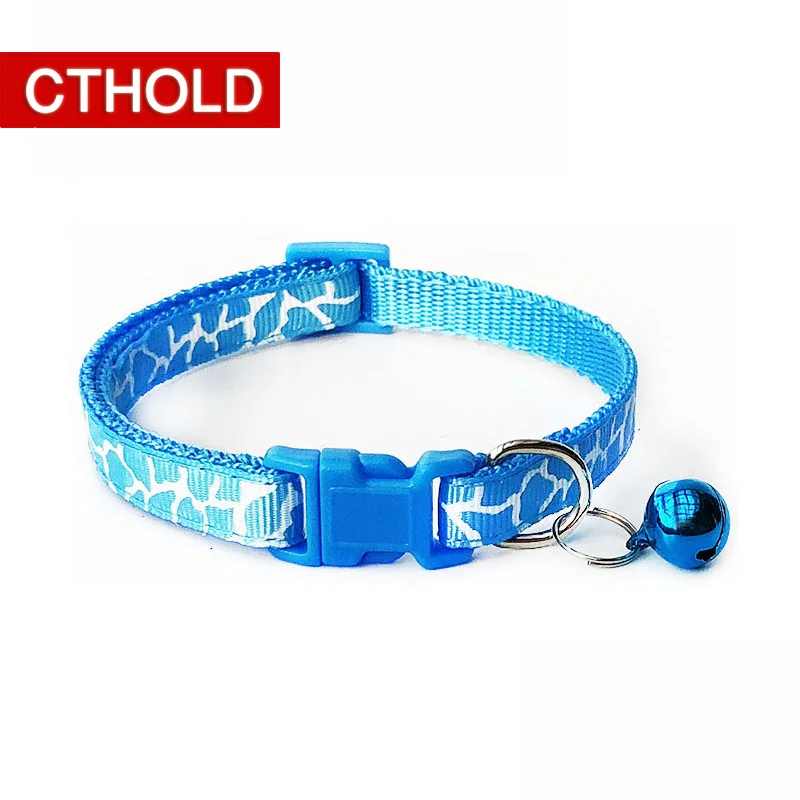 CTHOLD 100 шт./лот ошейник для питомца собаки Белый Узор Однотонный ошейник для собак мягкий разноцветный ошейники для маленьких и средних ошейники для больших собак регулируемые