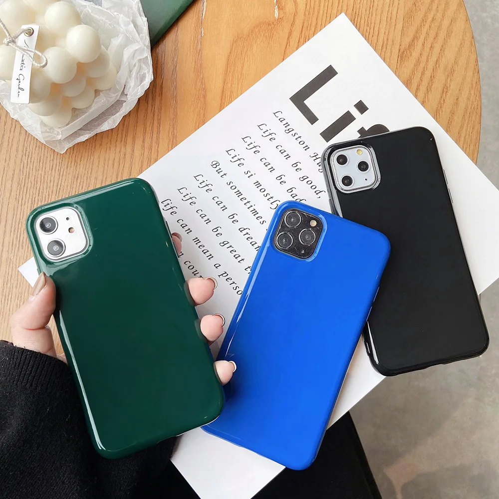 Candy Color Soft Silicone Jelly Phone Case for iPhone X XS XR 7 8 Plus Protective Glossy Back Cover for iPhone 13 11 12 Pro Max Candy Color Soft Silicone Jelly Phone Case for iPhone X XS XR 7 8 Plus Protective Glossy Back Cover for iPhone 13 11 12 Pro Max