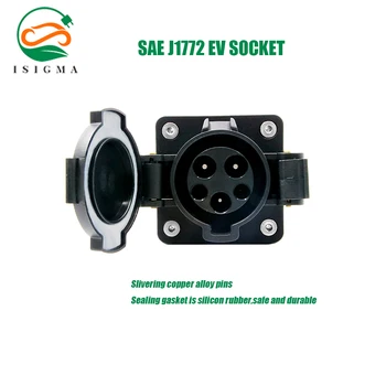 

40 amp ev charger socket electric charging j1772 evse level 2 240v charger socket sae j1772