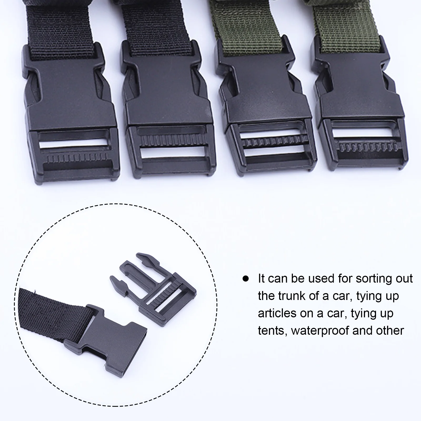 Cargo straps 1.4M nylon buckle tie-down for car motorcycle bike with PP buckle tow rope