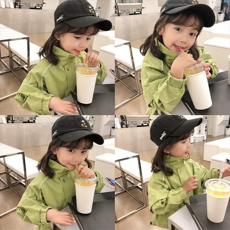 

Men And Women Children Coat Short Stand Collar Windcheater Outer 2020 Spring And Autumn New Style Childrenswear 3-8-Year-Old