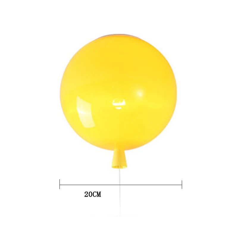 Современный подвесной светильник s скандинавский подвесной светильник воздушный шар подвесной светильник для детской комнаты светильник для вечеринки подарок на день рождения мультфильм - Цвет корпуса: Yellow
